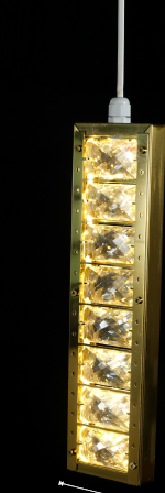 STEEL CRYSTAL HANGING 12INC